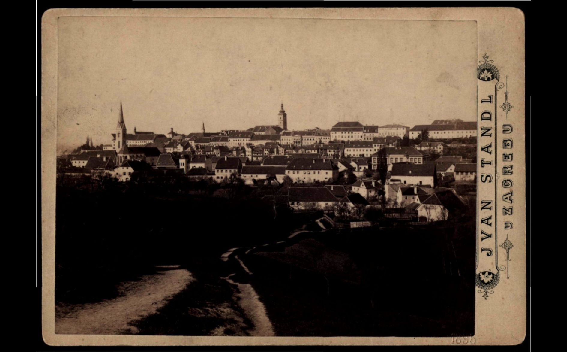 Gornji grad 1895. godine (Foto Ivan Standl)